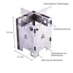 EDCBox - Trockenbrennstoffkocher -Primus Verkäufe bushcraft essentials edcbox trockenbrennstoffkocher detail 3