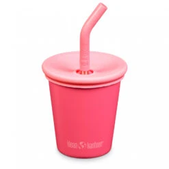 Klean Kanteen Kid's Kanteen Steel Cup Straw Lid - Becher