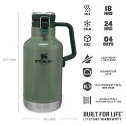 Stanley Classic Vacuum Beer Growler - Trinkflasche 8 Stanley Classic Vacuum Beer Growler - Trinkflasche -Primus Verkäufe stanley classic vacuum beer growler trinkflasche detail 4