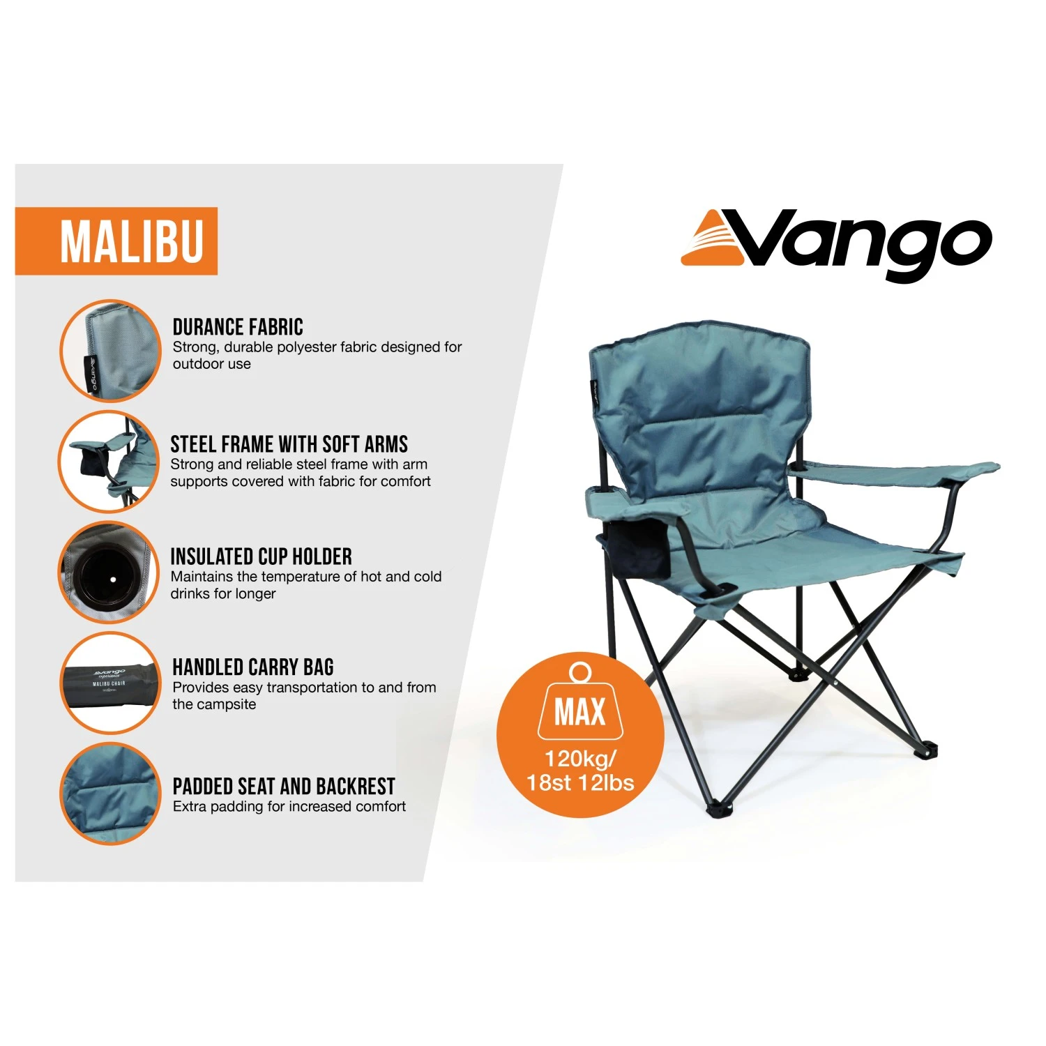 Vango Malibu - Campingstuhl 2 Vango Malibu - Campingstuhl – Bild 2